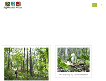 Tablet Screenshot of mywisconsinwoods.org